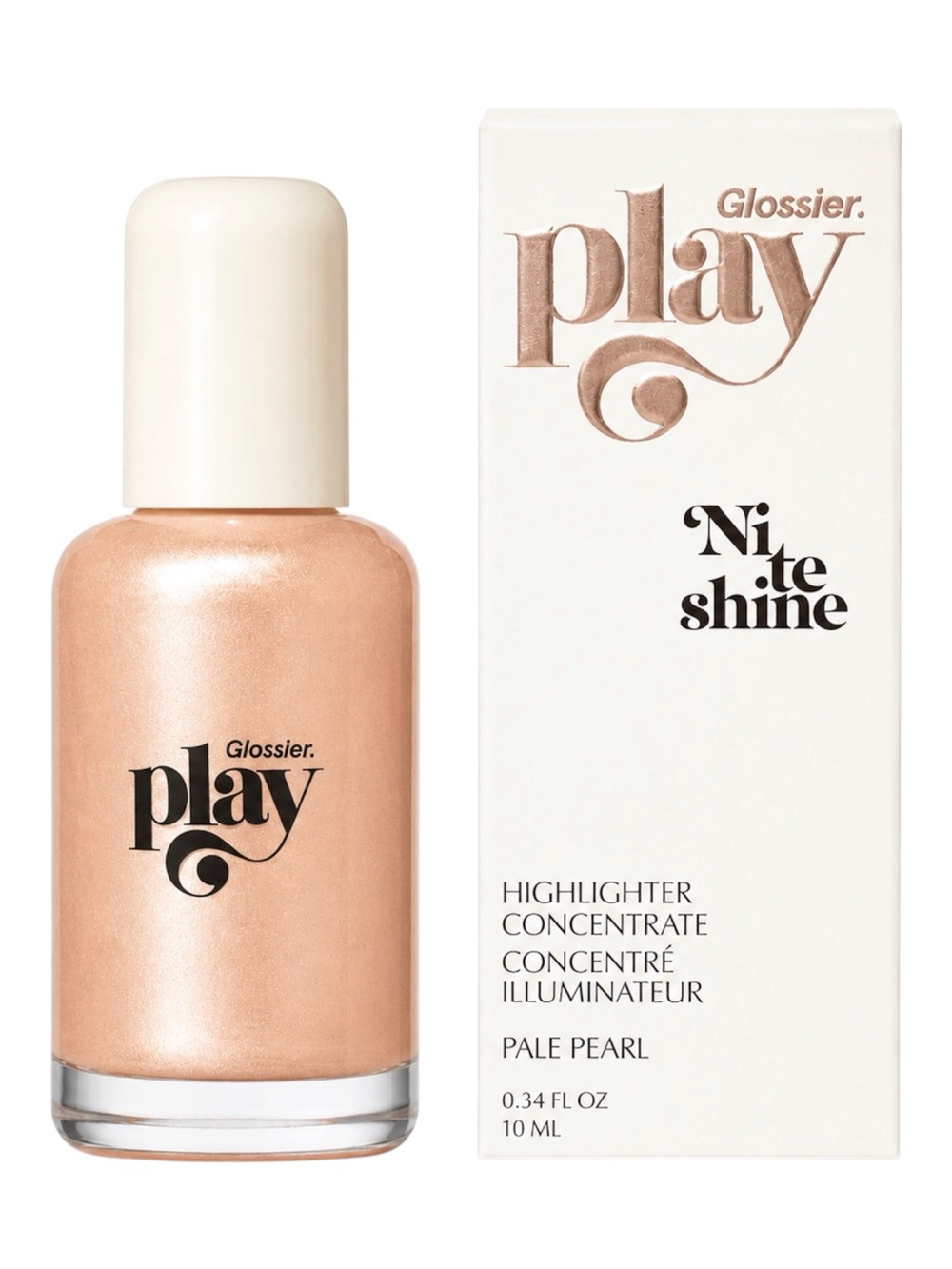 GLOSSIER PLAY NITESHINE IN PALE PEARL 10ML - BNIB (DISCONTINUED)